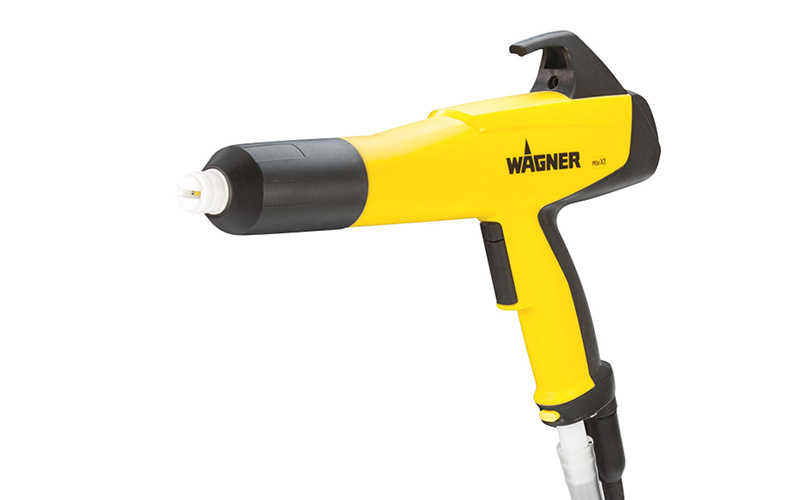 Yellow and black Wagner powder coating gun
